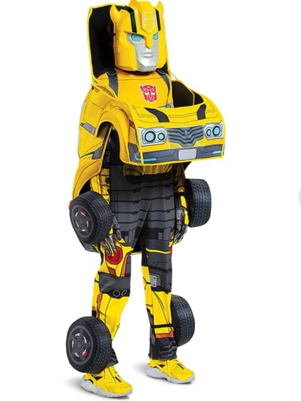 Disguise Transformers Bumblebee converting child costume. NWT small 4-6